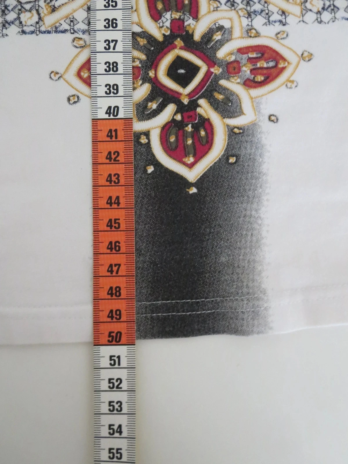 T-shirt blanc brodé et perlé Finette - 96% Coton - Taille L 40/42 – photo 7